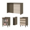 Ver imagem 6 de Kit Ilha Gourmet Connect com Balcões 60cm e Porta Toalha Duna/cristal - Móveis Henn