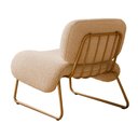 Ver imagem 3 de Poltrona Decorativa Versatil Calm Super Boucle Pés em Metal Off White