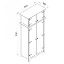 Ver imagem 4 de Guarda-Roupa 4 Portas Caemmun Móveis