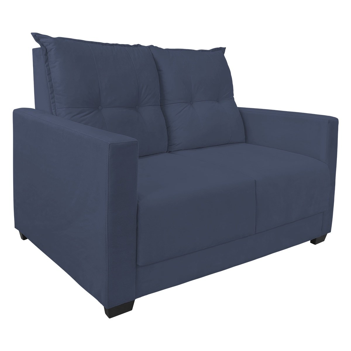 Sofa 2 Lugares Pequeno Confortavel 1,40m Berlim Bellamado:azul Marinho