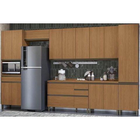 Cozinha Modulada Kappesberg Maxxi 9 Peças (3aéreos+2balcões+2paneleiros+2complementos) C9p47