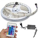 Ver mais imagens de Fita Led 5 Metros Rgb Smd 5050 Fonte Controle Fita Dupla Face Iluminaçao Sala Quarto Mesa Teto Sanca