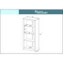 Ver imagem 7 de Conjunto 3 Peças com Escrivaninha, Gaveteiro e Estante Espresso Móveis