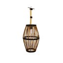 Ver imagem 1 de Luminária Artesanal de Casca de Bambu 60cm Nc Caieiras