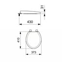 Ver imagem 4 de Assento Sanitário Plástico Roca Incepa Celite 9909880010100 Oval Universal Soft Close