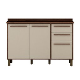 Balcão 120 cm 3 Portas 2 Gavetas Salvador - 2