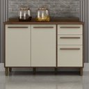 Ver imagem 1 de Balcão 120 cm 3 Portas 2 Gavetas Salvador