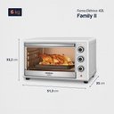 Ver imagem 2 de Forno Elétrico 42l Family Ii Mondial Branco Inox Fr 42w 220v/60hz