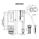 Ver imagem 4 de Kit Mecanismo para Caixa Acoplada Acionamento Superior Duplo Durín