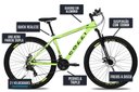 Ver imagem 5 de Bicicleta Colli Toronto Aluminio Aro 29 Disco-shimano 21v Verde Claro