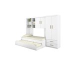 Ver imagem 6 de Jogo de Quarto Chiara 4 Peças - Roupeiro 2 Portas, Módulo Aéreo e Cama com Auxiliar - Phoenix