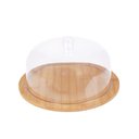 Ver imagem 1 de Boleira em Bamboo com Tampa Transparente Mor