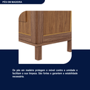 Ver mais imagens de Guarda-Roupa Solteiro 1 Espelho 6 Portas e Cabideiros 