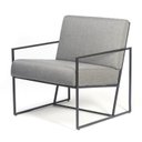 Ver imagem 3 de Poltrona Industrial, Decorativa, Sala e Recepção - Kit 2 - Poltrona Flow Linho Cinza