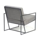 Ver imagem 3 de Poltrona Industrial, Decorativa, Sala e Recepção - Kit 2 - Poltrona Flow Linho Cinza