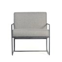 Ver imagem 4 de Poltrona Industrial, Decorativa, Sala e Recepção - Kit 2 - Poltrona Flow Linho Cinza