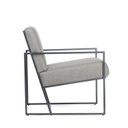 Ver imagem 5 de Poltrona Industrial, Decorativa, Sala e Recepção - Kit 2 - Poltrona Flow Linho Cinza