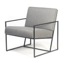 Ver imagem 2 de Poltrona Industrial, Decorativa, Sala e Recepção - Kit 2 - Poltrona Flow Linho Cinza