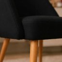 Ver mais imagens de Cadeira Poltrona para Sala Lua Confortável e Reforçada Preto Liso Preto