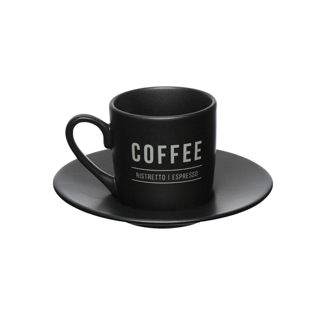 Jogo Xícaras Porcelana 80ml Café Pires Manhattan Hauskraft - 5