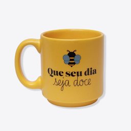 Caneca Mini Tina Abelhinha Seu Dia Seja Doce Zonacriativa - 1