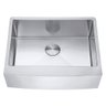 Kit Cuba Farmhouse Aço Inox 1mm Escovado Sa105-pp 65,3x51,4x22,8cm + Válvula com Cesto Aço Inox Esco - 1