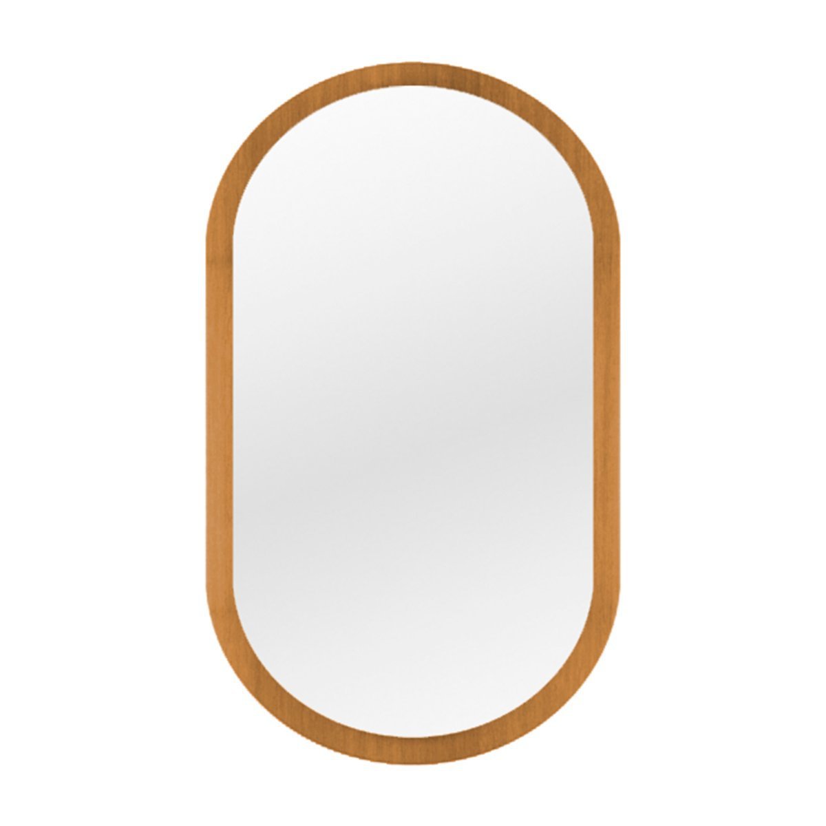 Espelho Oval Decorativo para Sala 90x45cm - Mel