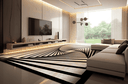 Ver imagem 1 de Tapete Rayza Marbella Cyclone Black Maaya 0.60m X 1.80m