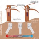 Ver imagem 5 de Torneira Misturador Monocomando Baixa de Banheiro Lavabo Bronze - Tubrax