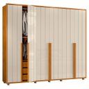 Ver imagem 6 de Guarda Roupa Casal 278cm com 6 Portas Zac Off/cinamomo Z10 - Mpozenato