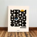 Ver imagem 6 de Kit 3 Quadro Decorativo Abstrato Bauhaus Moderno Luxo Qualidade Premium 28x20cm