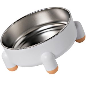 Comedourdo Elevado Cachorro Gato Cao Animal de Estimaçao Raçao Tigela Removivel Grande Capacidade Fa