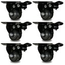 Ver imagem 1 de Kit 6 Spp Rodízio Rpgtl 40mm Bke