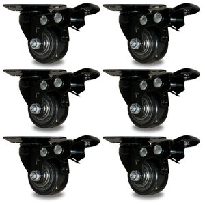 Kit 6 Spp Rodízio Rpgtl 40mm Bke