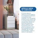Ver imagem 6 de Mesa de Cabeceira 3 Gavetas Elegance Marrom