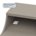 Ver imagem 5 de Mesa de Cabeceira 3 Gavetas Elegance Marrom