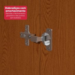 Guarda-roupa Casal 100% Mdf 8 Portas Easy Glow Frassino - 7