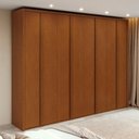 Ver imagem 1 de Guarda-roupa Casal 100% Mdf 8 Portas Easy Glow Frassino