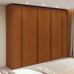 Guarda-roupa Casal 100% Mdf 8 Portas Easy Glow Frassino - 1