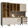 Cozinha Modulada Completa 271cm 7 Peças Connect Duna/Cristal - Henn - 1