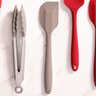 Kit Utensílios Silicone Talheres De Silicone Para Cozinha Colher Concha Espátula Cinza - 8