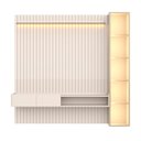 Ver imagem 2 de Painel Ripado para TV até 75 Polegadas com LED com Vidro Reflecta 100% MDF 223cmx219cm Vidro Vitoria Regia Yescasa