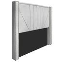 Ver imagem 7 de Cabeceira E Baú Queen 160Cm p/Cama Box - Adj Decor Branco