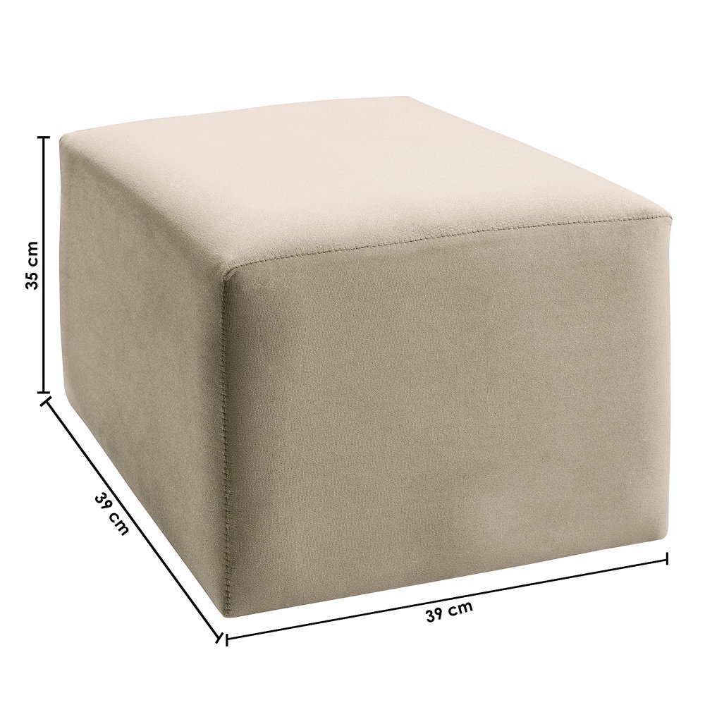 Poltrona Cadeira de Amamentação Balanço + Puff Ternura Suede Bege - Star Confort - 4