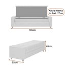 Ver imagem 4 de Puff Baú Calçadeira 195cm Heste Courino Cinza - Sallar Home