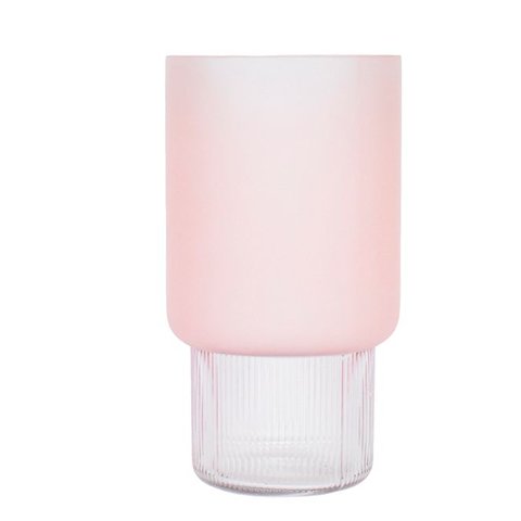 Vaso Rubel m Rosa 13,5 x 13,5 x 25,5 cm (Vidro) | Casa Del Grande