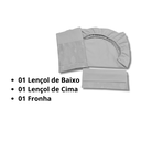 Ver imagem 4 de jogo de lençol para mini berço kit com 03 peças moises 99% Algodão ponto palito