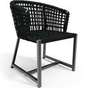 Ver imagem 2 de Kit 02 Cadeiras Decorativas Para Área Gourmet Cozinha Corda Náutica Belize D04 Preto - Lyam Decor