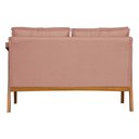 Ver imagem 3 de Namoradeira Vitoria Base Reforçada Luxo Veludo Rose