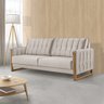Sofá Living Lottus 1,70m Pés Madeira Veludo - Hungria House:bege - 1